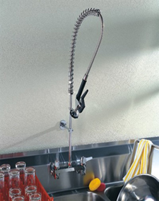 Delta Commercial Teck R Series Wall Mount Pre Rinse Faucet