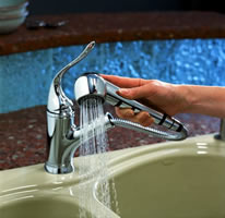 Kohler Coralais Single Control Pullout Spray Kitchen Faucet With Lever Handle