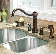 Moen Vestige Two Handle High Arc Kitchen Faucet